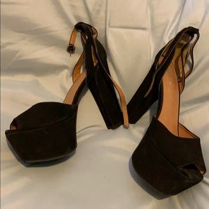 COPY - Jeffrey Campbell suede platform heels